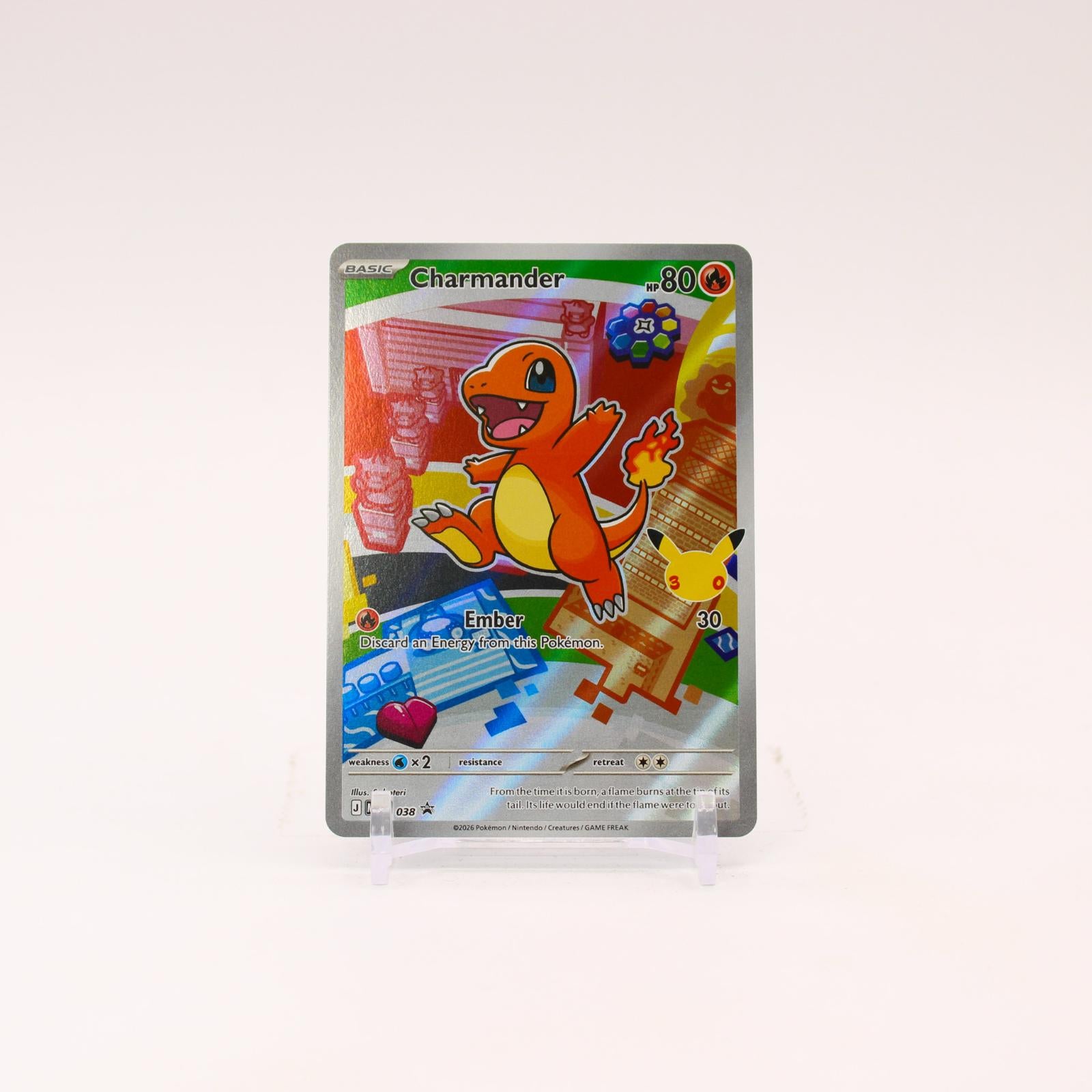 Charmander - MEP038 First Partner Illustration Promo Pokemon - NM/MINT
