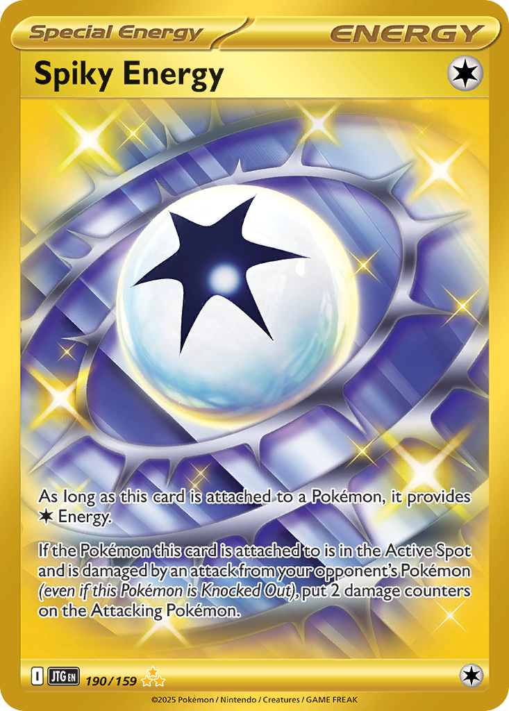 Spiky Energy - 190/159 Journey Together Hyper Rare Holo Pokemon - NM
