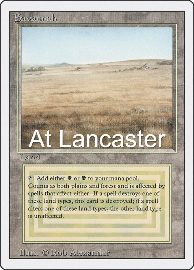Savannah - Revised Edition Rare Magic: The Gathering - HP (Lanc)