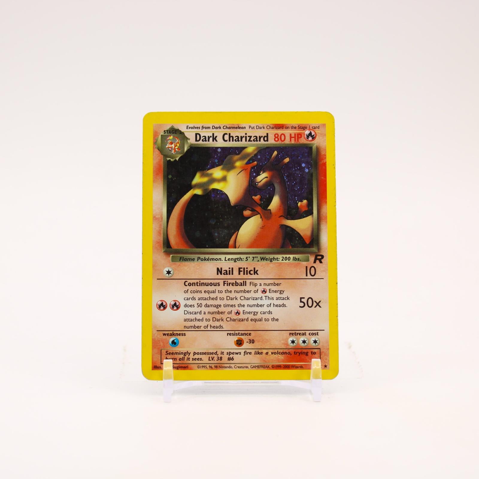 Dark Charizard - 4/82 Team Rocket Unlimited Holo Rare Pokemon - HP