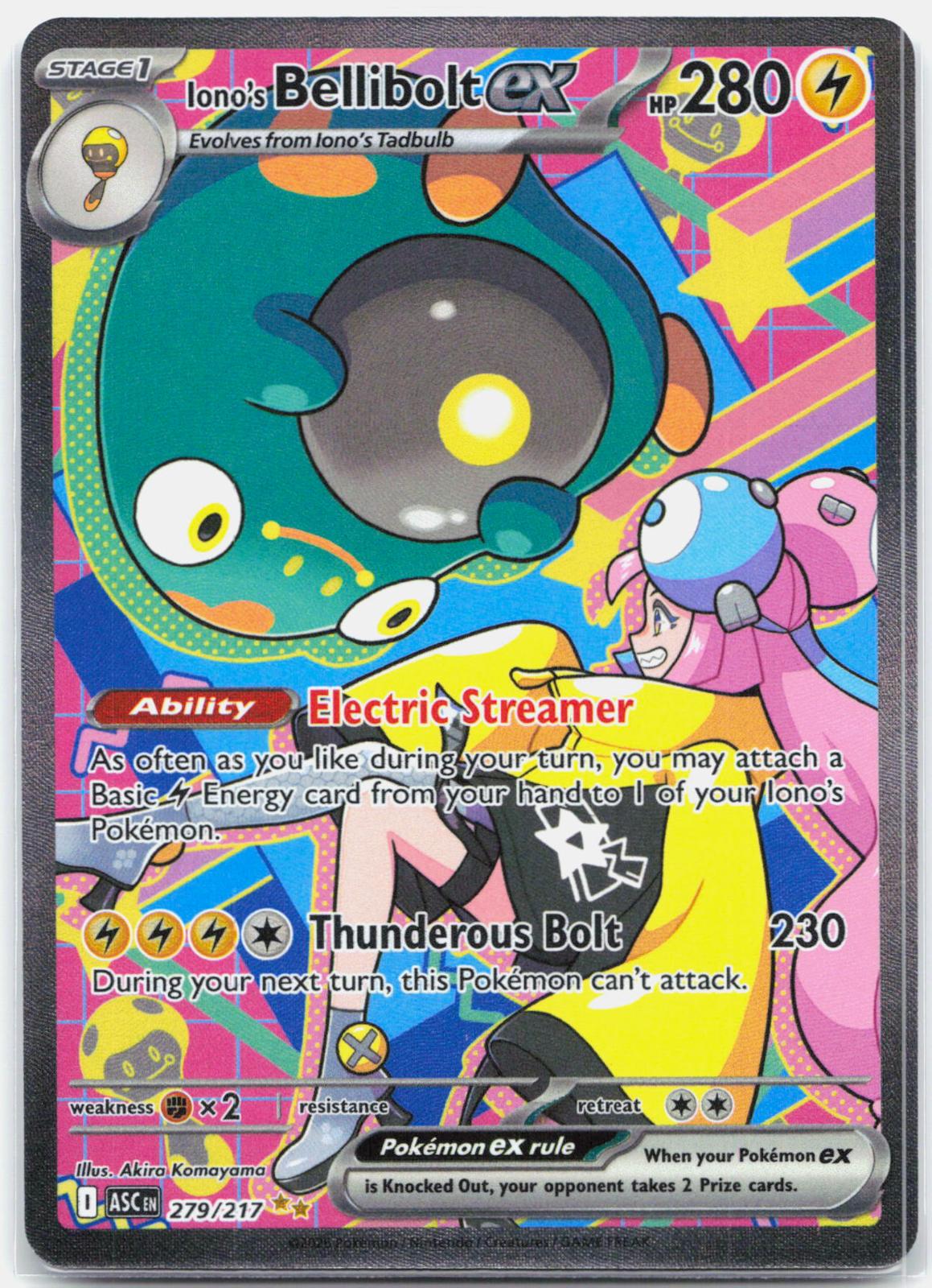 Iono's Bellibolt ex - 279/217 Ascended Heroes Special Illustration Pokemon - NM