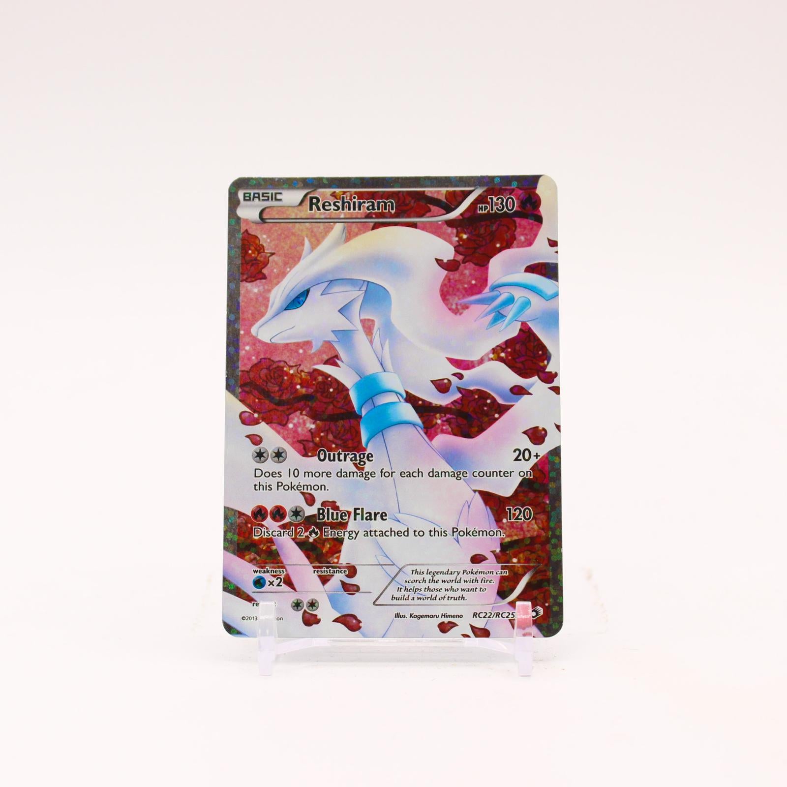 Reshiram - RC22/RC25 Legendary Treasures Radiant Collection Holo Pokemon - LP
