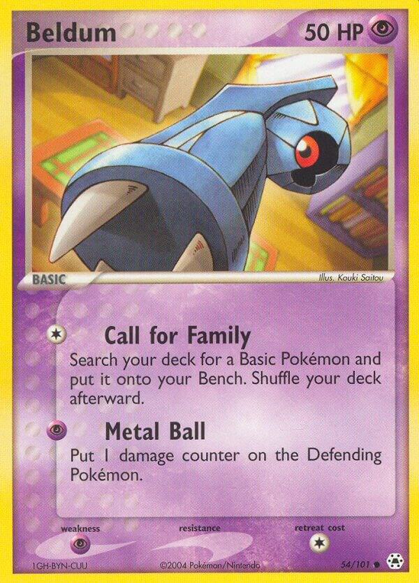 Beldum - 54/101 Hidden Legends Pokemon - NM