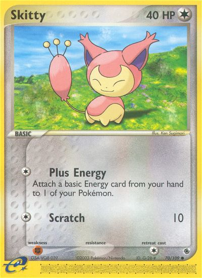 Skitty - 70/109 Ruby & Sapphire Common Pokemon - NM