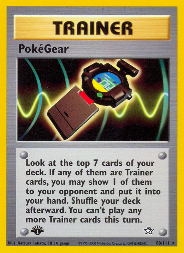 PokeGear - 88/111 Neo Genesis Rare Unlimited Pokemon - NM