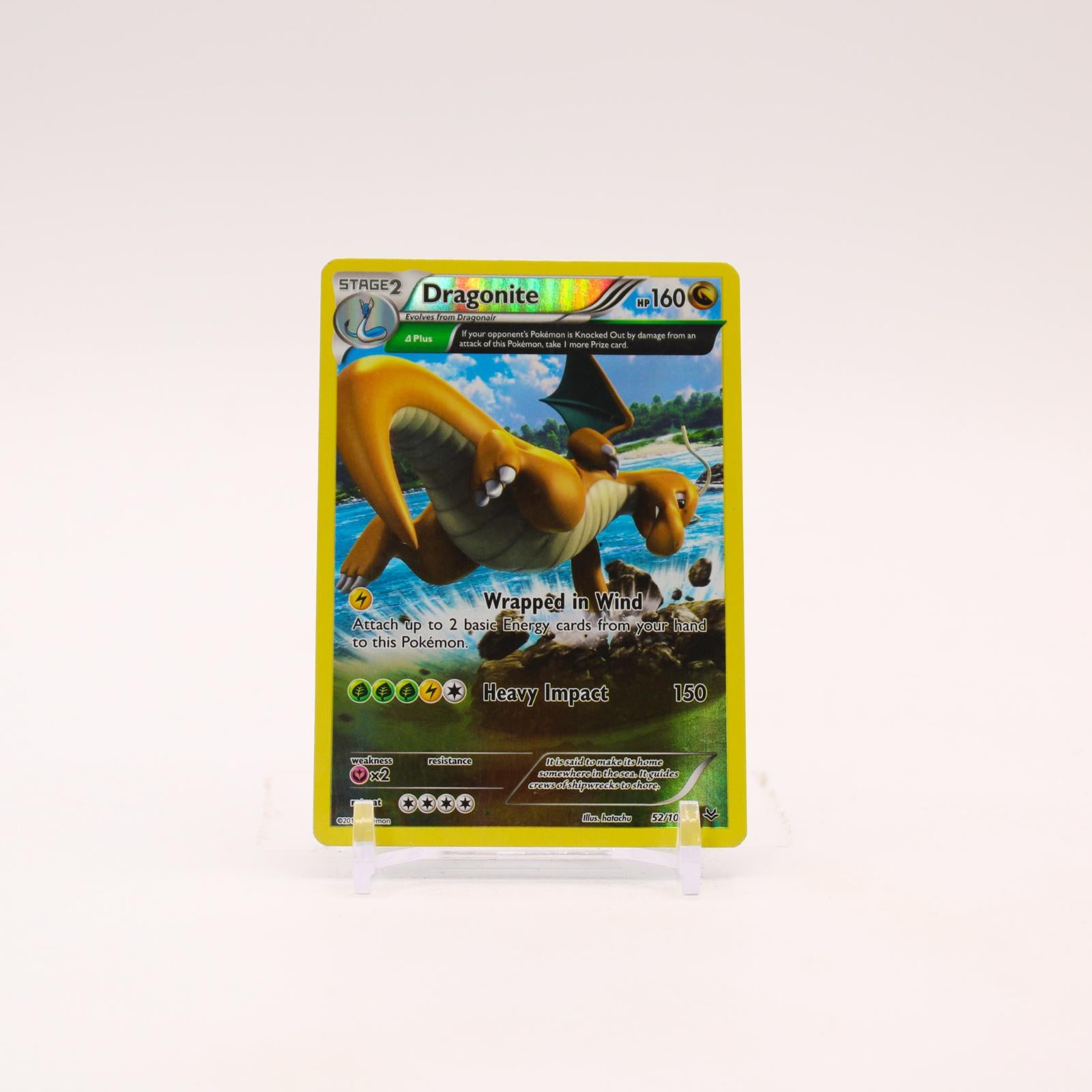 Dragonite - 52/108 Roaring Skies Holo Rare Pokemon - NM/LP