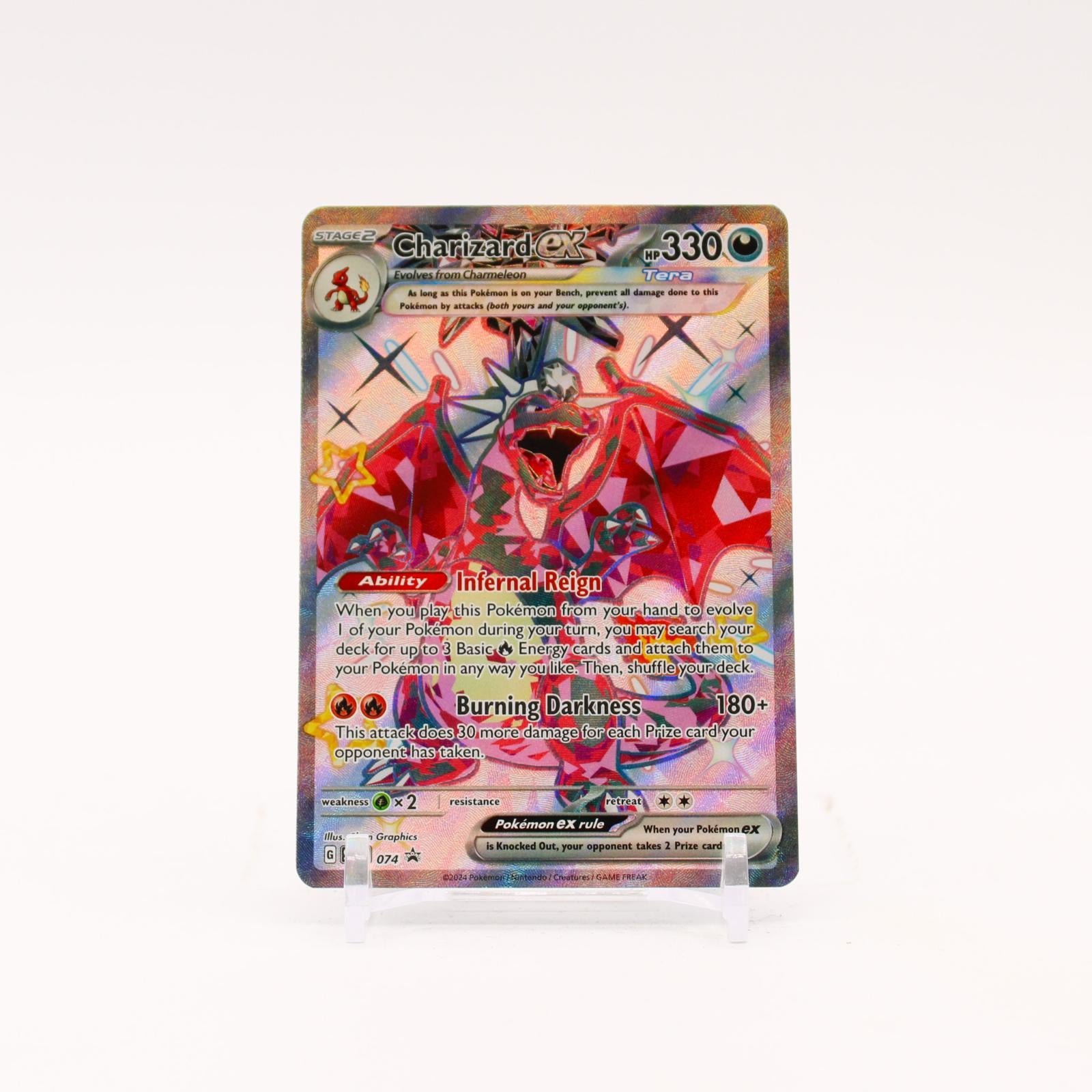 Charizard ex - SVP074 Scarlet & Violet Holo Shiny Full Art Promo Pokemon - NM