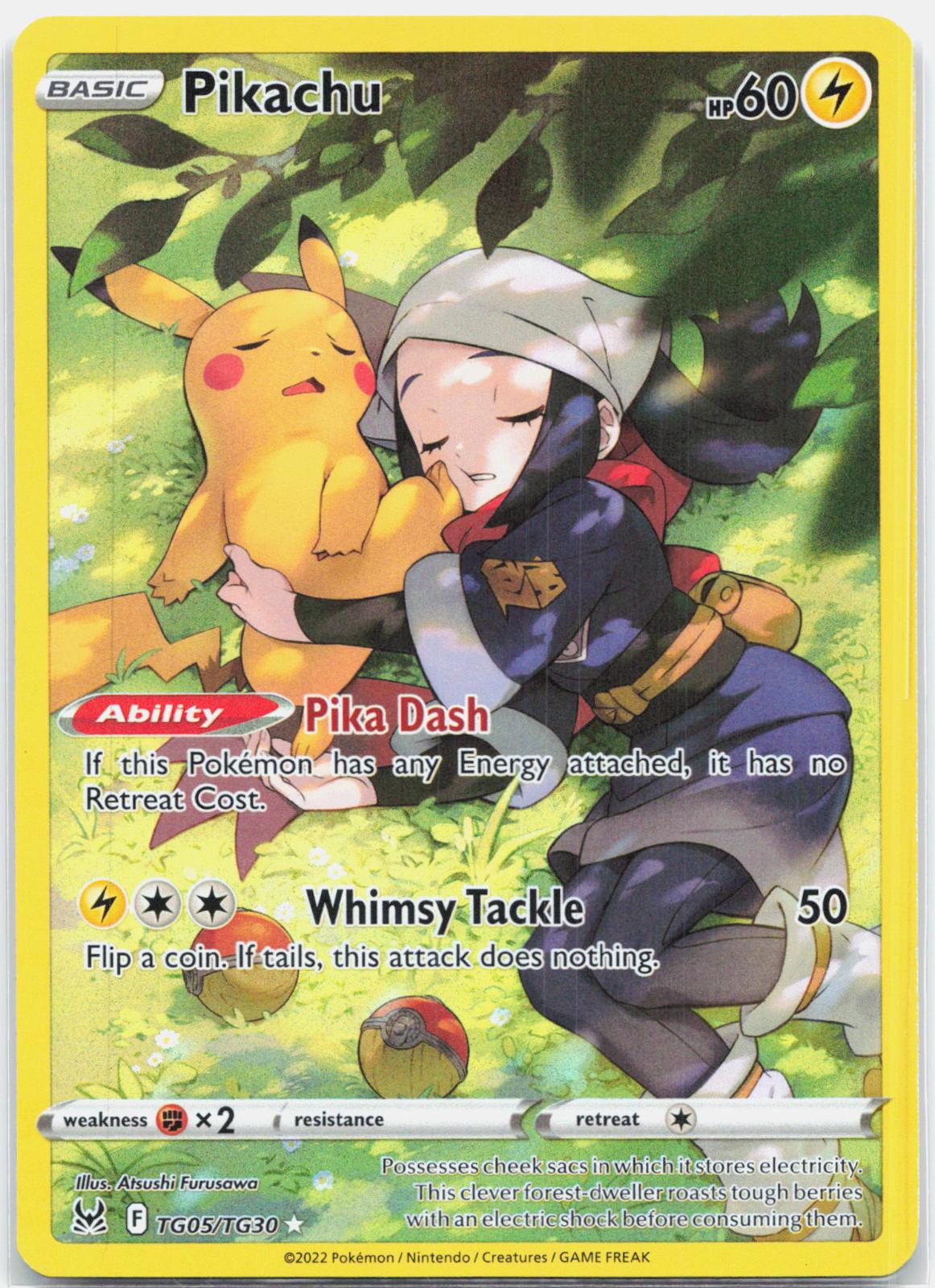 Pikachu - TG05/TG30 Lost Origin Trainer Gallery Pokemon - NM