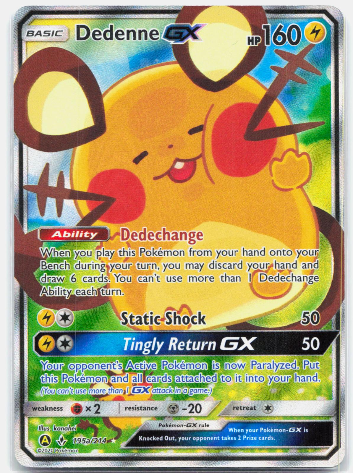 Dedenne GX - 195A/214 Alternate Art Promos Holo Promo Pokemon - NM