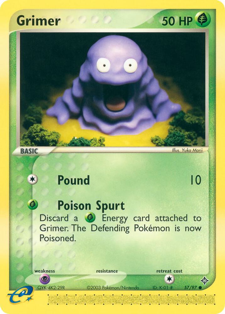 Grimer - 57/97 ex Dragon Pokemon - NM