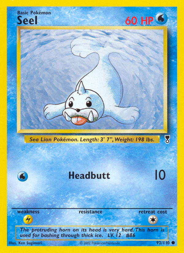 Seel - 92/110 Legendary Collection Common Pokemon - NM
