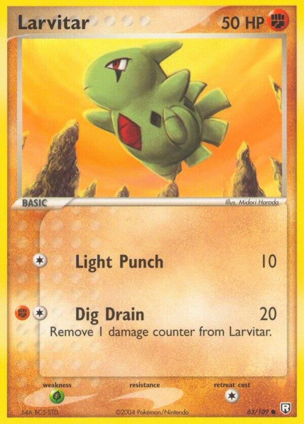 Larvitar - 63/100 Team Rocket Returns Pokemon - NM