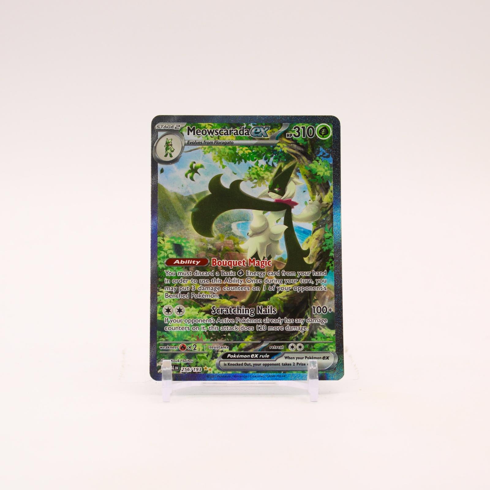 Meowscarada ex - 256/193 Paldea Evolved Holo Special Illustration Pokemon - NM