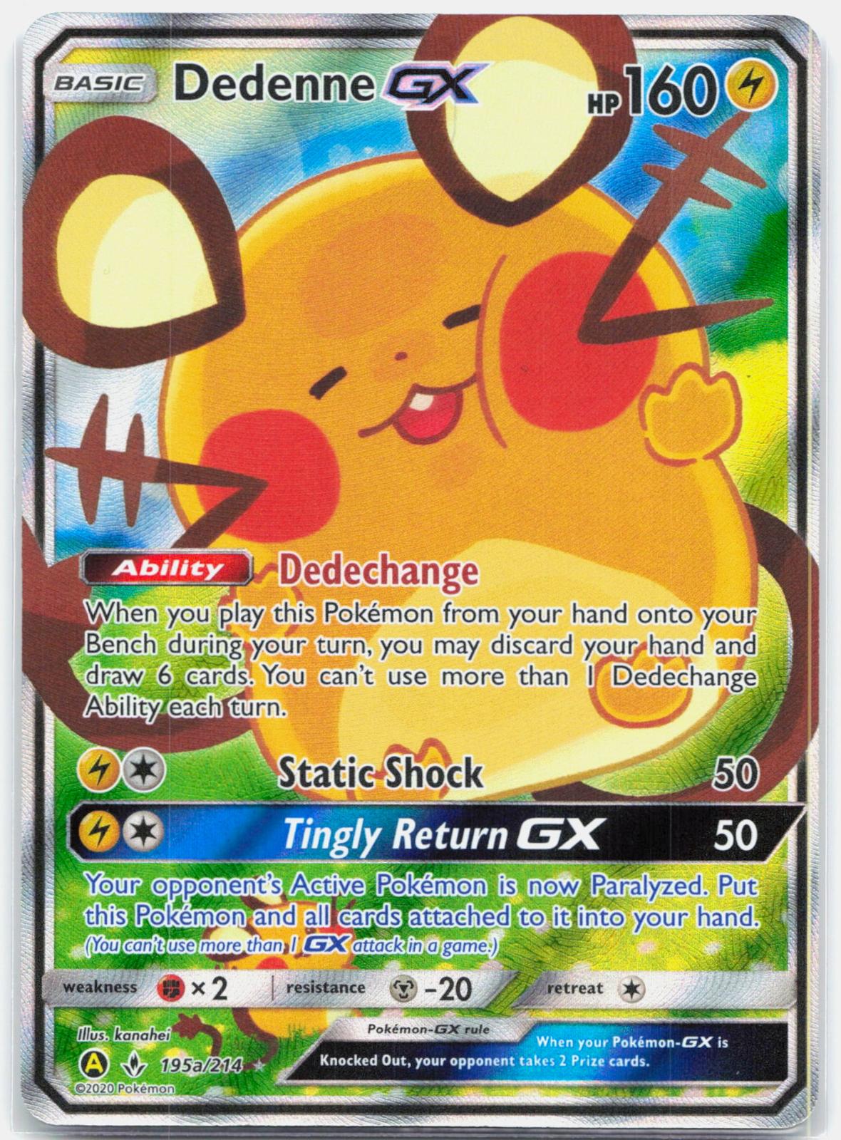Dedenne GX - 195A/214 Alternate Art Promos Holo Promo Pokemon - NM
