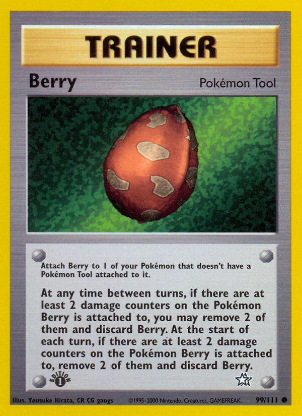 Berry - 99/111 Neo Genesis Common Unlimited Pokemon - NM