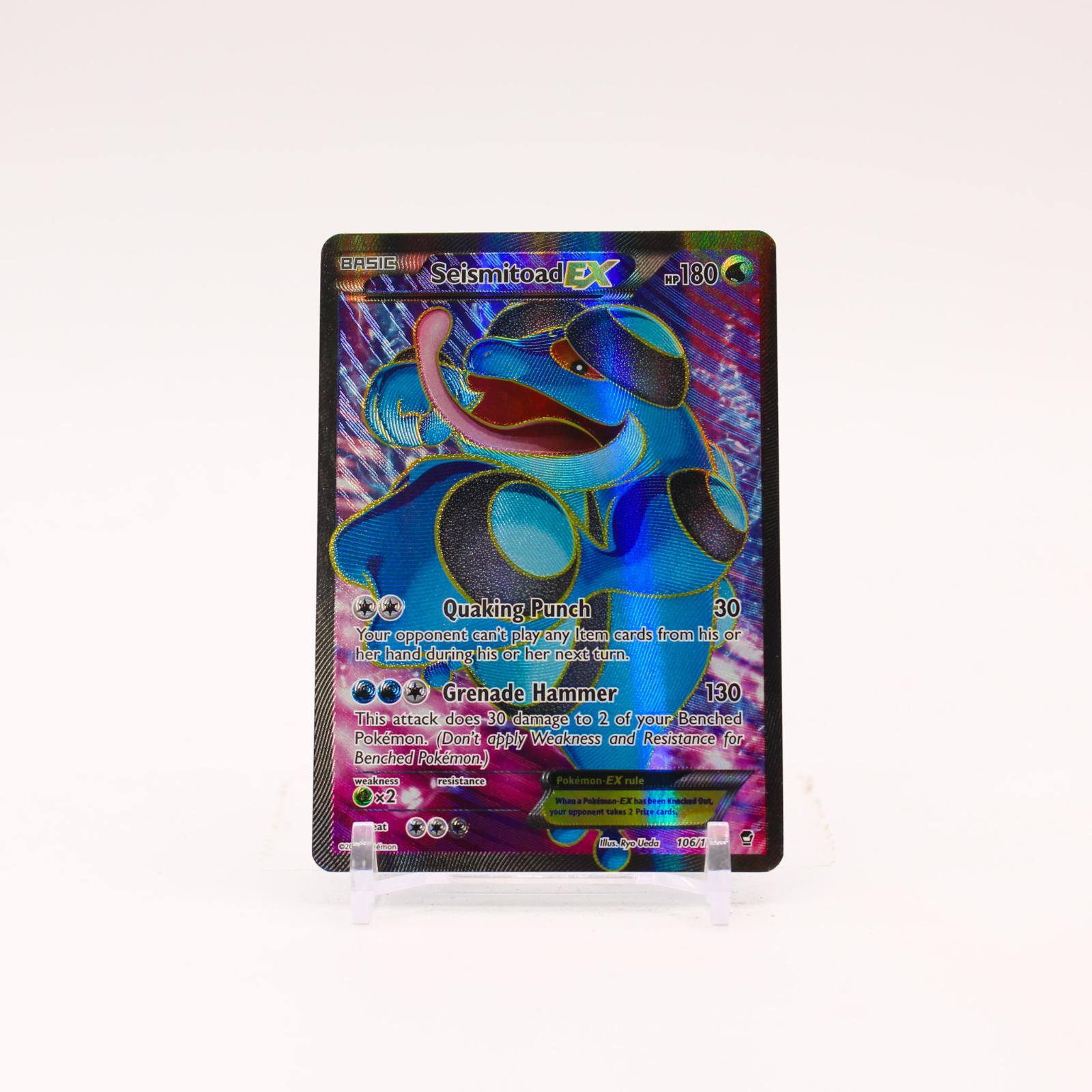 Seismitoad EX - 106/111 Furious Fists Holo Full Art Pokemon - NM/LP