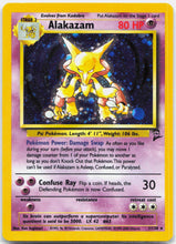 Load image into Gallery viewer, Alakazam - 1/130 Base Set 2 Holo Rare Pokemon - LP/MP
