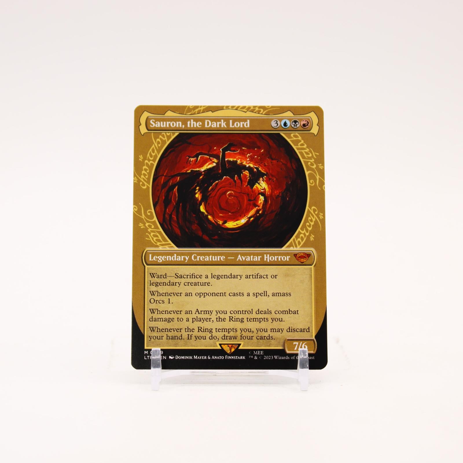 Sauron, the Dark Lord Showcase - 329 The Lord of the Rings Mythic Magic - NM
