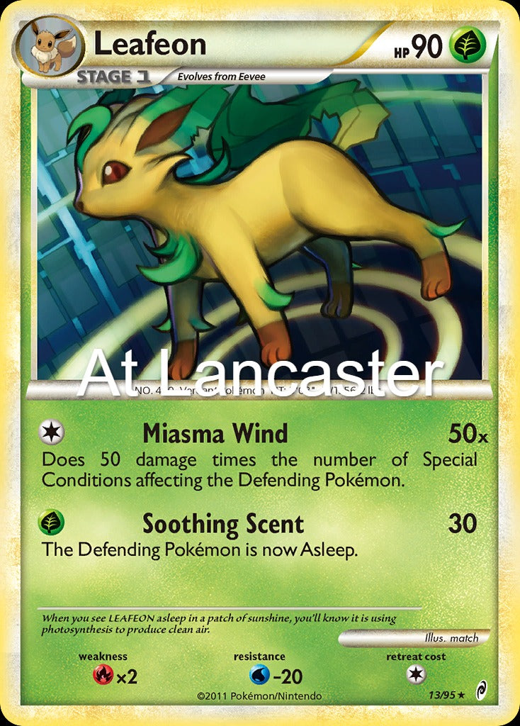 Leafeon - 13/95 Call of Legends Holo Rare Pokemon - LP (Lanc)