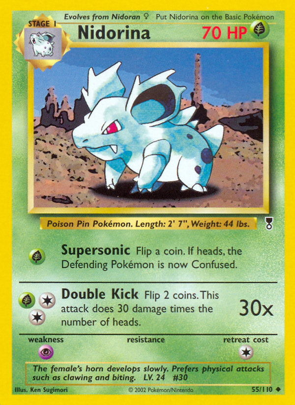 Nidorina - 55/110 Legendary Collection Uncommon Pokemon - NM
