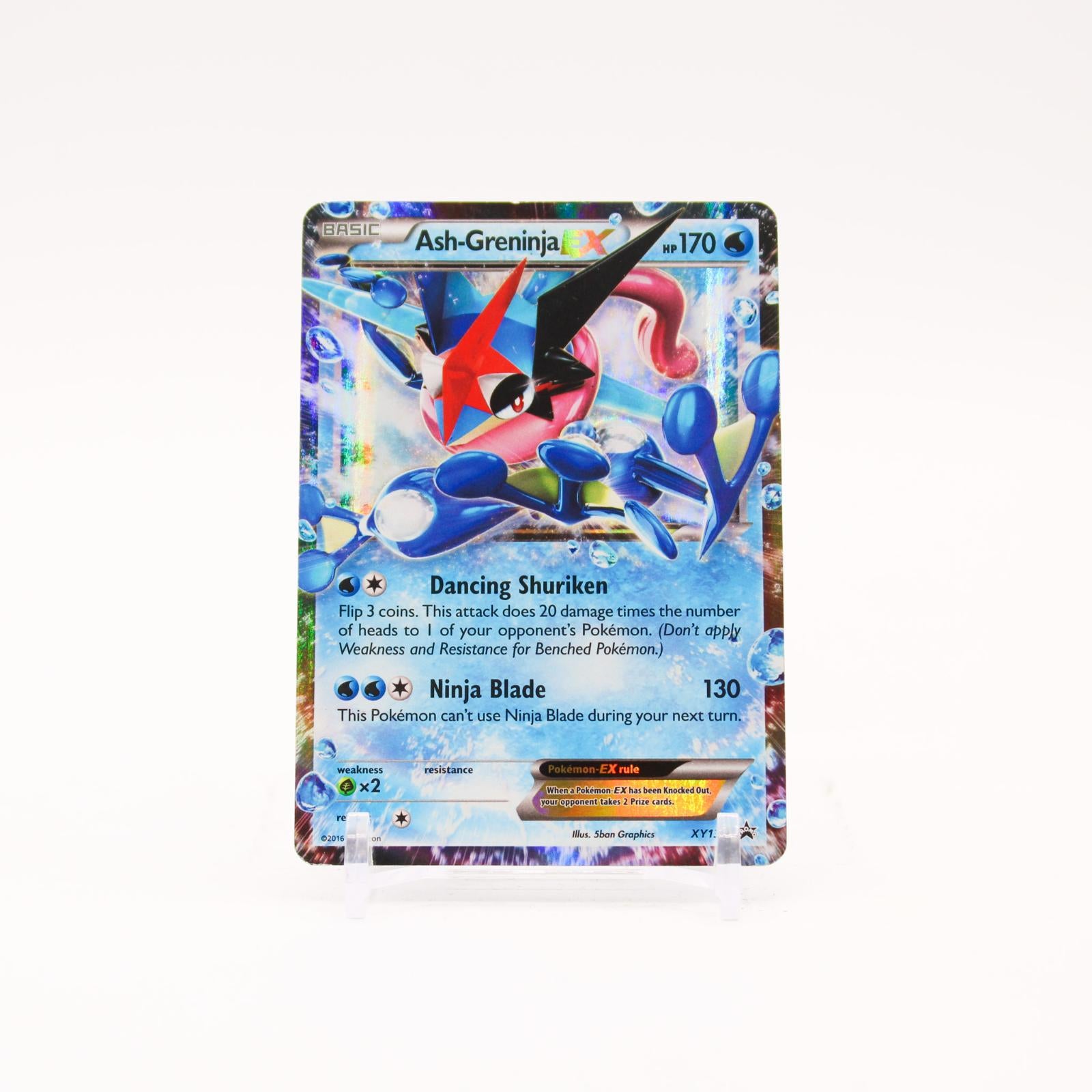 Ash-Greninja EX - XY133 Black Star Holo Promo Pokemon - MP/HP