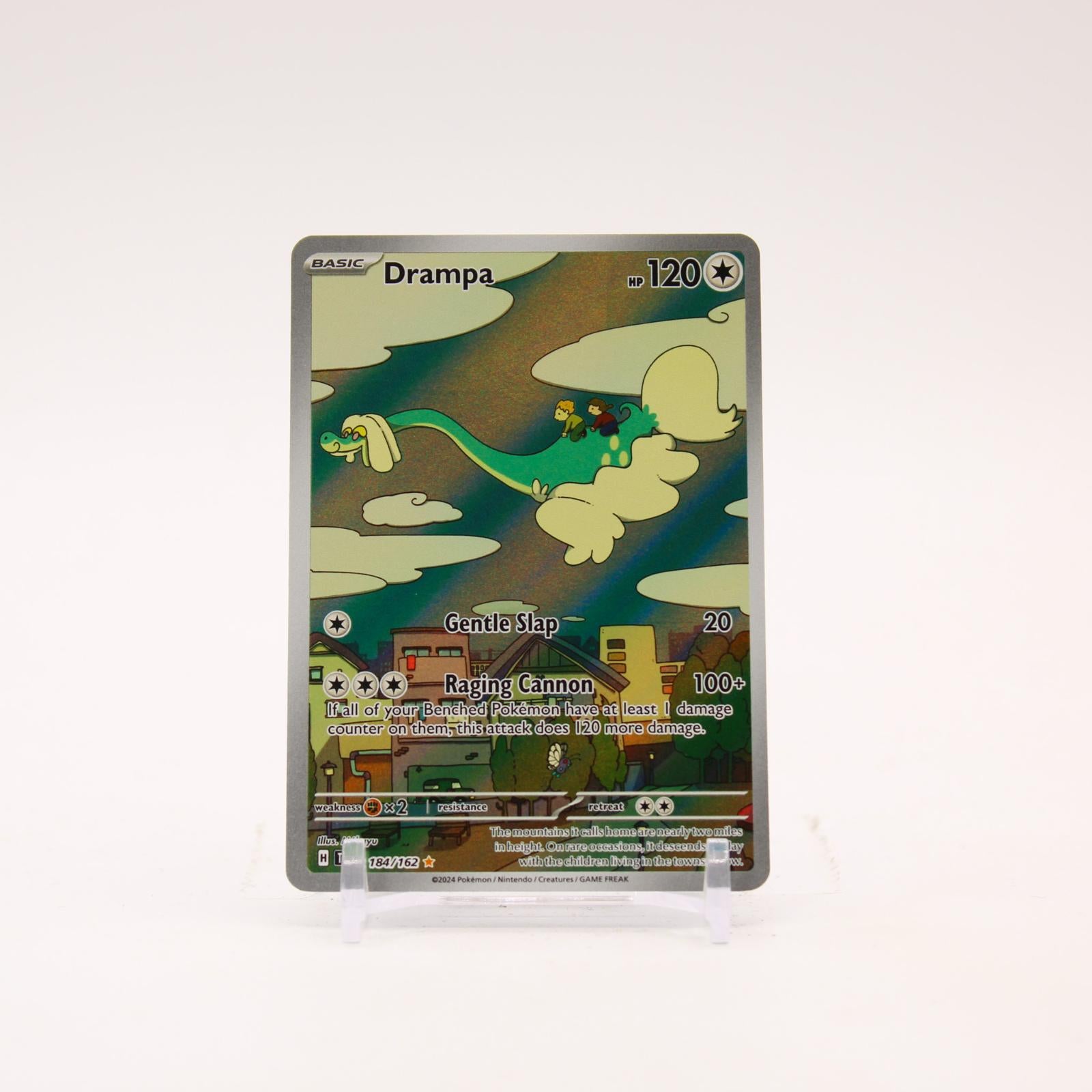 Drampa - 184/162 Temporal Forces Holo Illustration Rare Pokemon - NM
