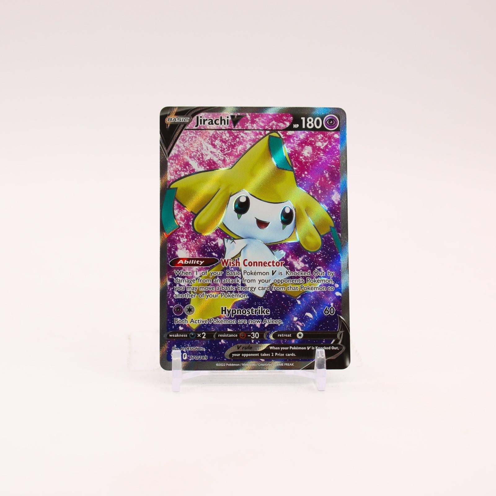 Jirachi V - 170/189 Astral Radiance Full Art Pokemon - NM