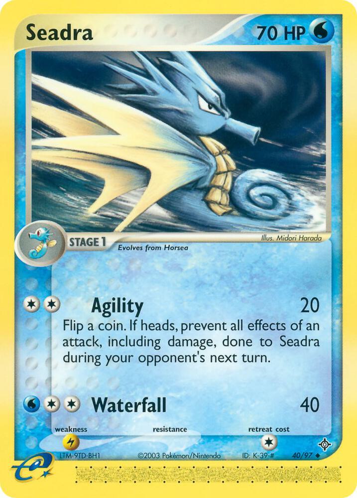 Seadra - 40/97 ex Dragon Pokemon - NM