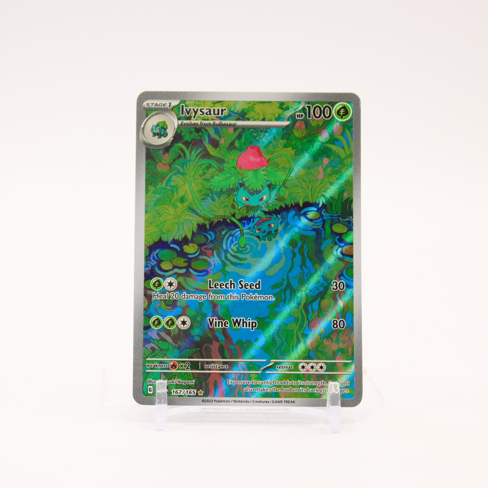 Ivysaur - 167/165 151 Holo Illustration Rare Pokemon - NM