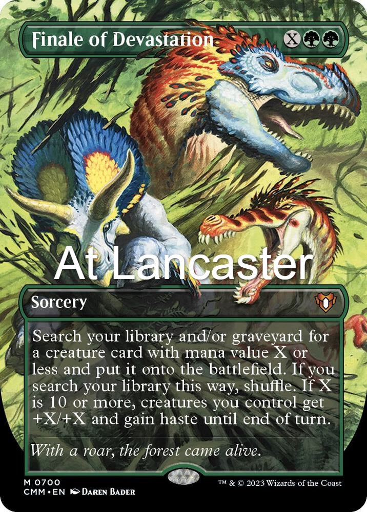 Finale of Devastation (Borderless) - 700 Commander Masters Foil Mythic Magic: The Gathering - NM (Lanc)