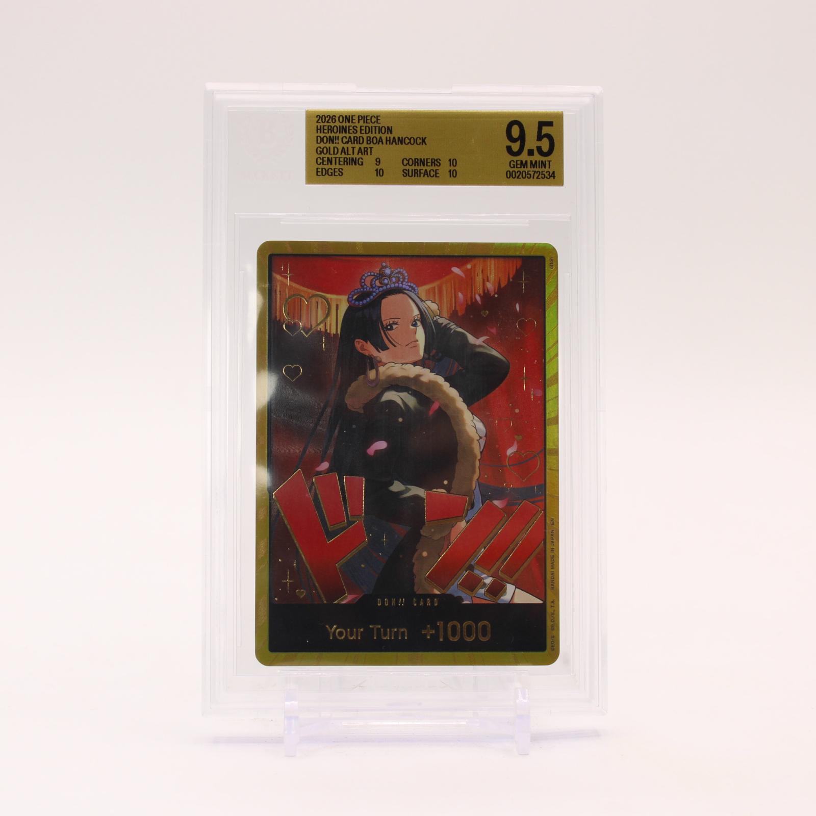 Don!! Card Boa Hancock Gold - BGS 9.5 Heroines Edition One Piece - GEM MINT