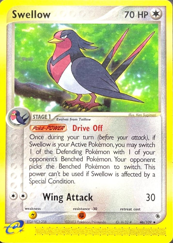 Swellow - 46/109 Ruby & Sapphire Pokemon - NM