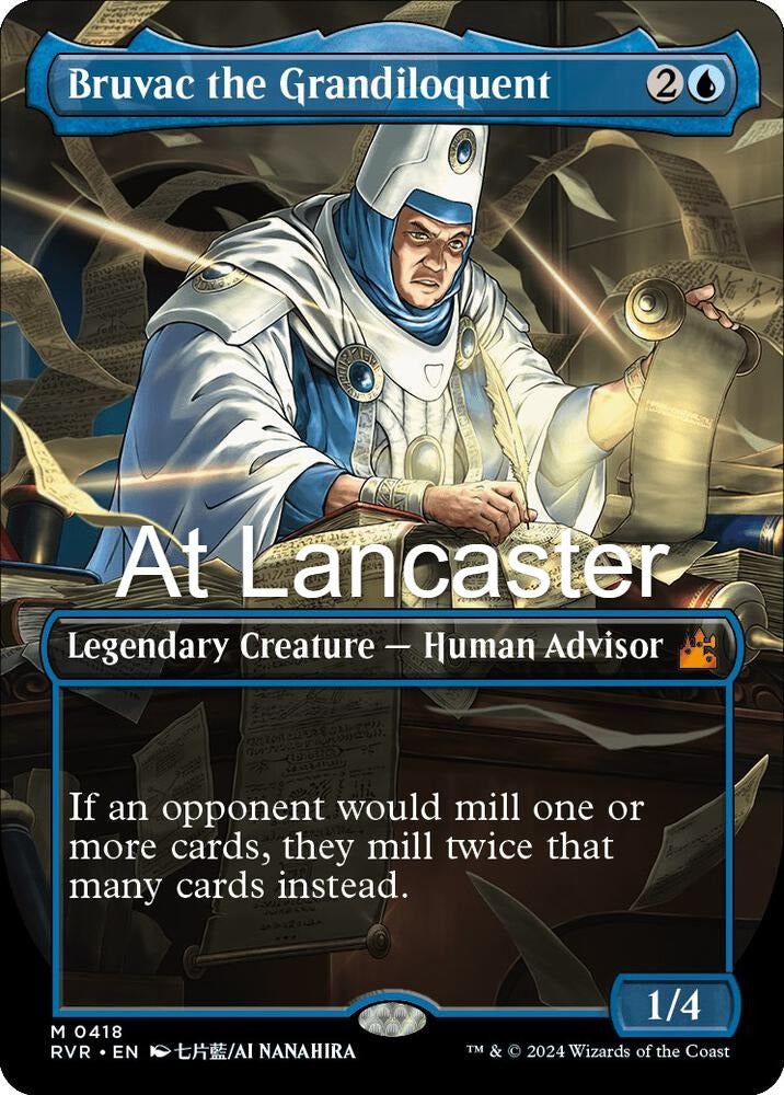 Bruvac the Grandiloquent (Anime Borderless) - 418 Ravnica Remastered Mythic Magic: The Gathering - NM (Lanc)