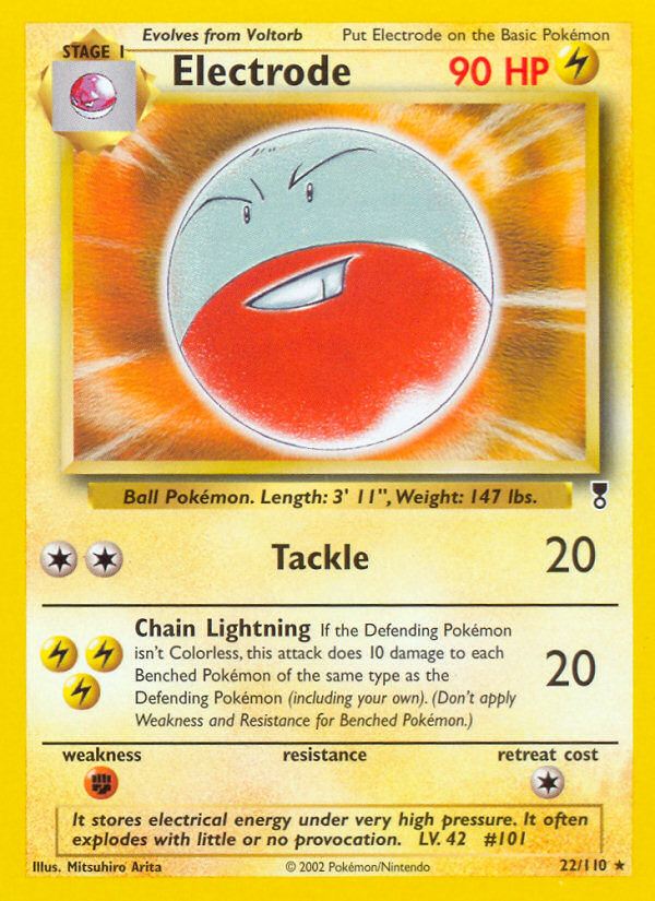 Electrode - 22/110 Legendary Collection Rare Pokemon - NM