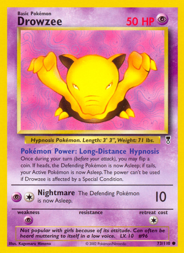 Drowzee - 73/110 Legendary Collection Common Pokemon - NM