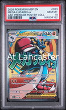 Load image into Gallery viewer, Mega Lucario EX - 033 PSA 10 Ascended Heroes Premium Poster Collection Pokemon (Lanc)
