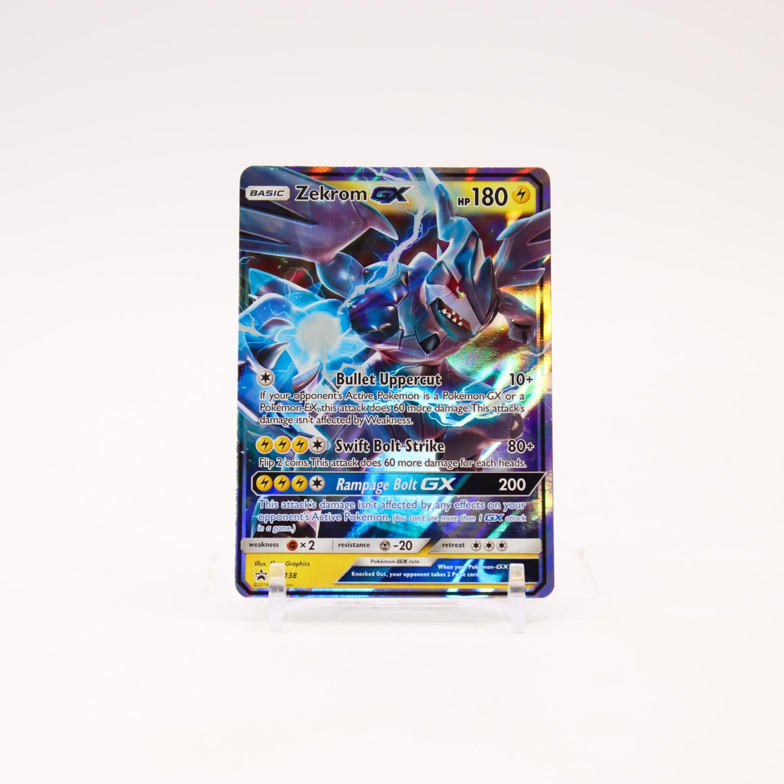 Zekrom GX - SM138 Sun & Moon Holo Promo Pokemon - NM/LP