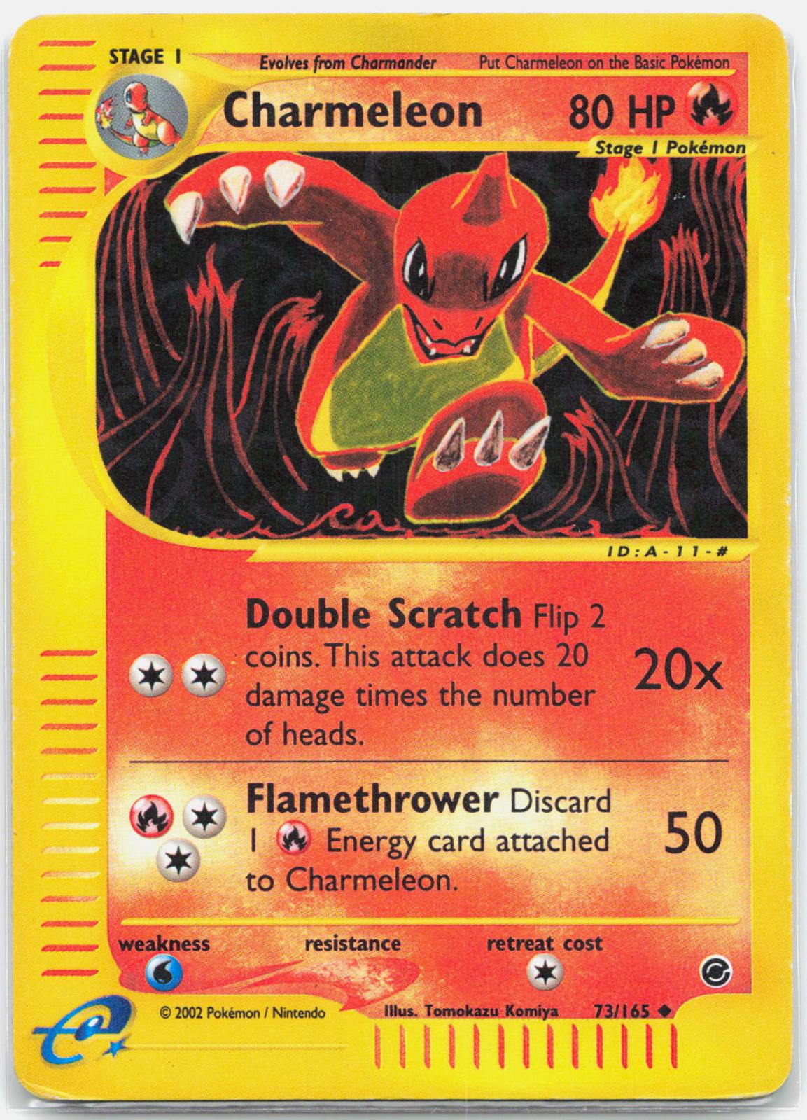 Charmeleon - 73/165 Expedition Reverse Holo Uncommon Pokemon - MP