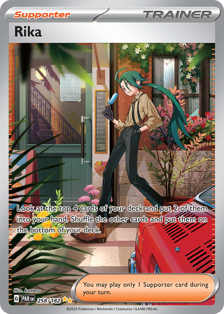 Rika - 258/182 Paradox Rift Special Illustration Rare Holo Pokemon - NM