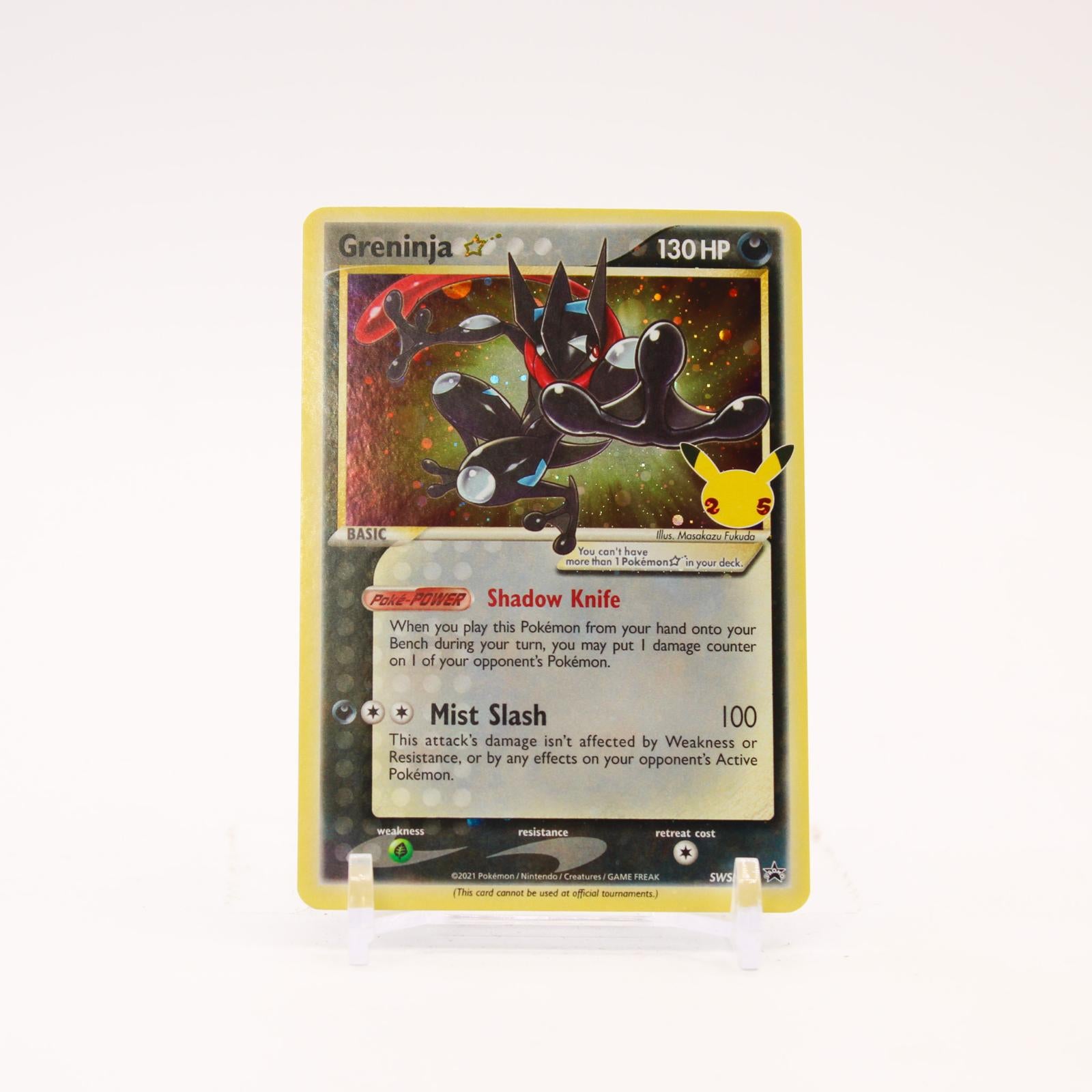 Greninja Gold Star - SWSH144 Sword & Shield Holo Promo SWIRL Pokemon - NM/LP