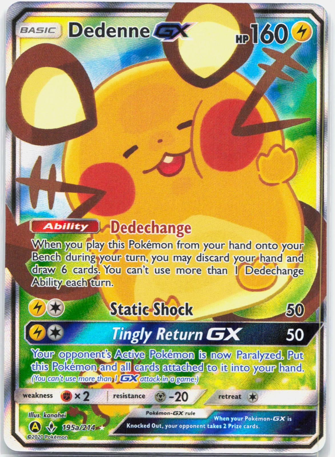 Dedenne GX - 195A/214 Alternate Art Promos Holo Promo Pokemon - NM