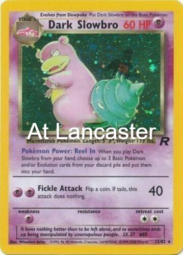 Dark Slowbro - 12/82 Team Rocket Unlimited Holo Rare Pokemon - NM (Lanc)
