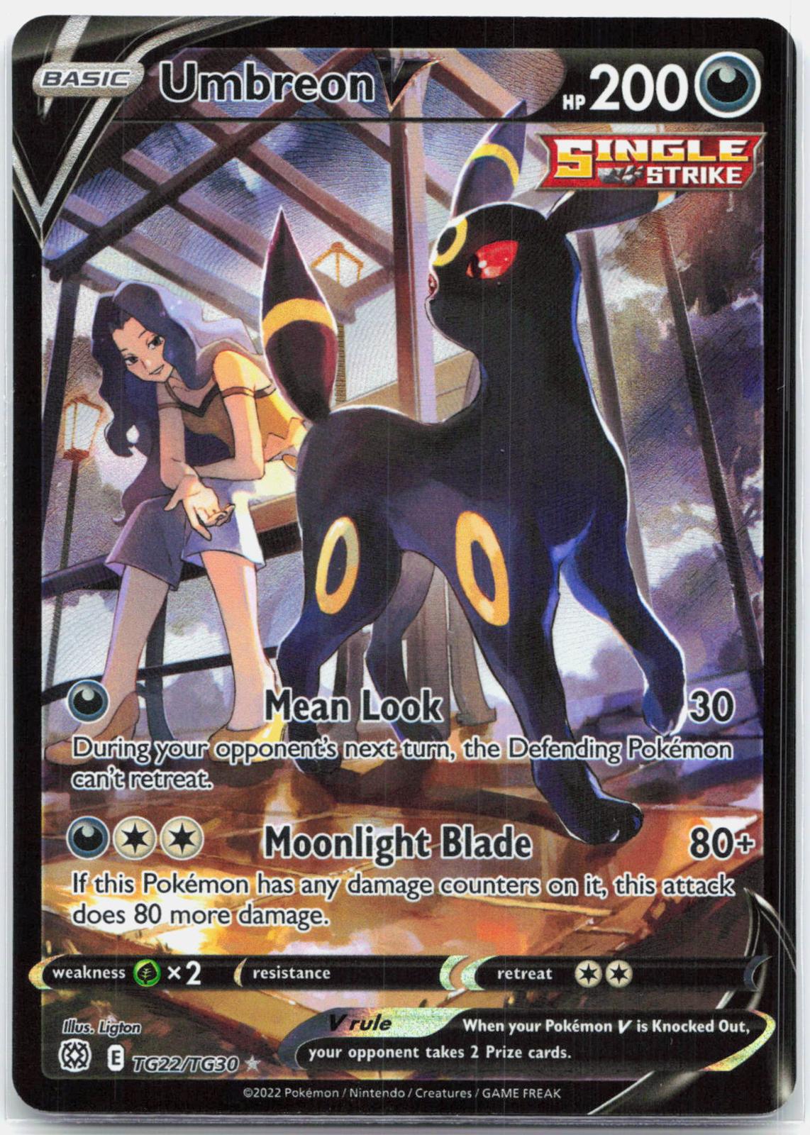 Umbreon V - TG22/TG30 Brilliant Stars Trainer Gallery Pokemon - NM