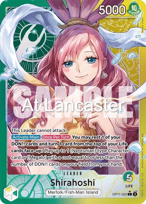Shirahoshi (022) (Alternate Art) - OP11-022 A Fist of Divine Speed Leader One Piece - NM (Lanc)