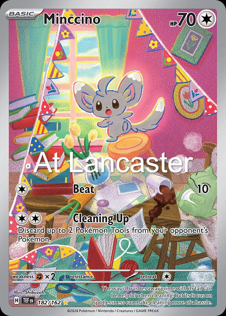 Minccino - 182/162 Temporal Forces Illustration Rare Pokemon - NM (Lanc)