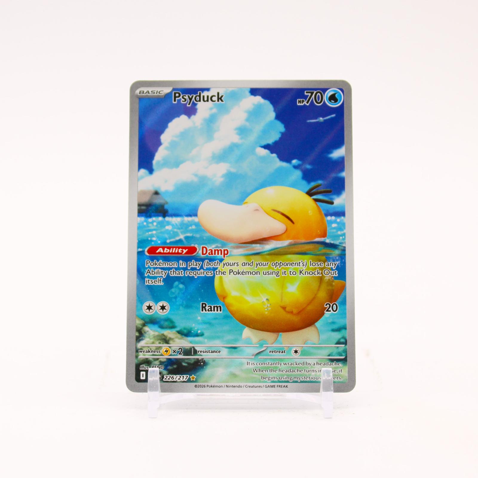 Psyduck - 226/217 Ascended Heroes Holo Illustration Rare Pokemon - NM