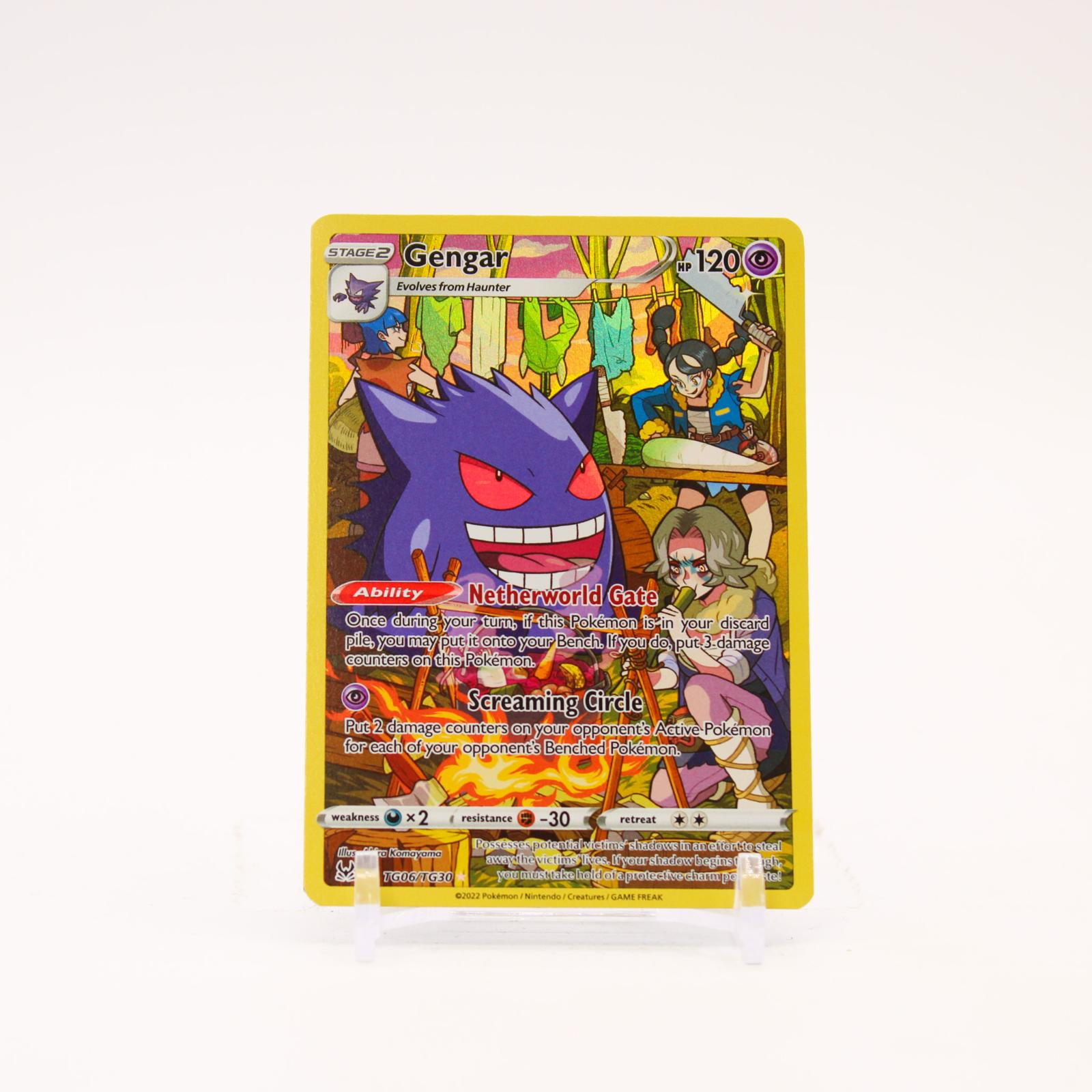 Gengar - TG06/TG30 Lost Origin Trainer Gallery Holo Pokemon - NM/LP