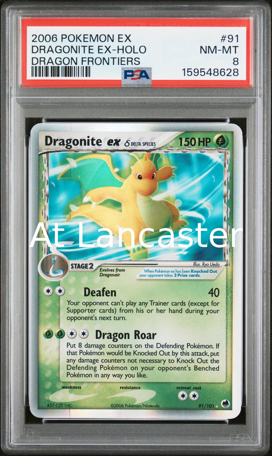 Dragonite EX Holo - 91/101 PSA 8 Dragon Frontiers Pokemon (Lanc)