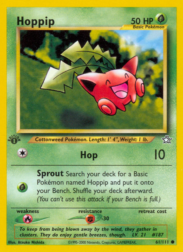Hoppip - 61/111 Neo Genesis Common Unlimited Pokemon - NM