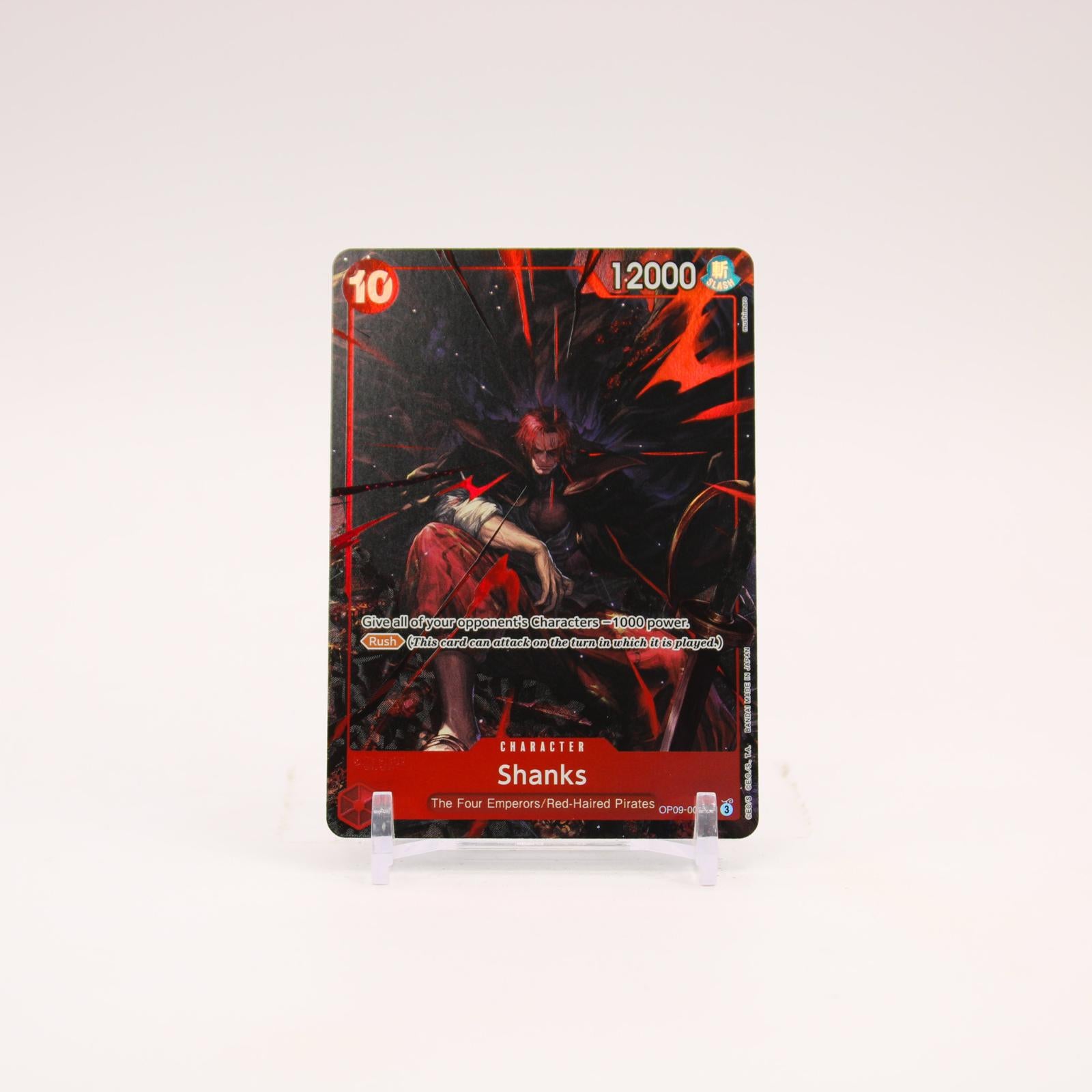 Shanks Alternate Art - OP09-004 Emperors in the New World SR One Piece - NM